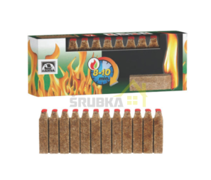 Pevný podpaľovač 2v1 so zápalkou