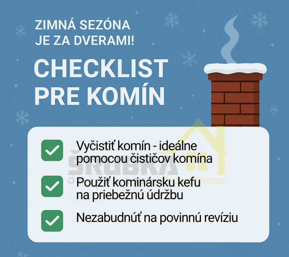 Pripravte komín na vykurovaciu sezónu - checklist